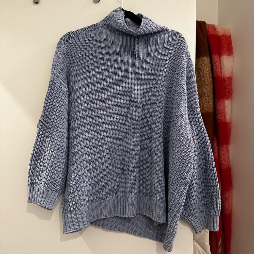 American Eagle Oversized Dreamspun Mock Neck Sweater